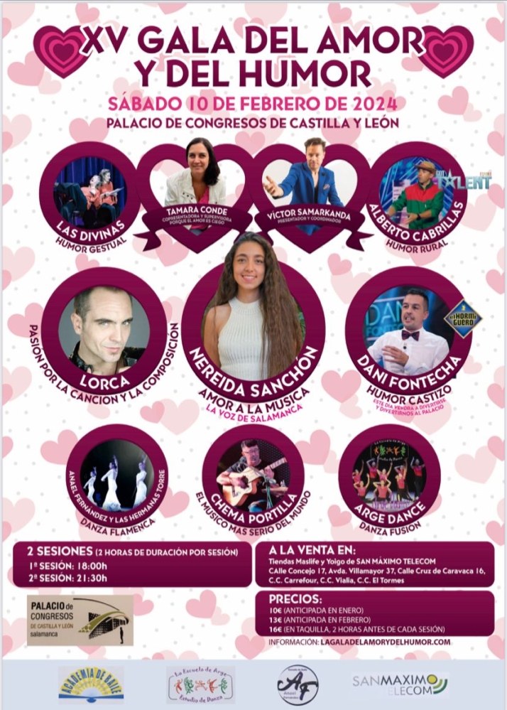 La XV Gala del Amor y del Humor vuelve con novedades y m&aacute;s sesiones en febrero | Imagen 1