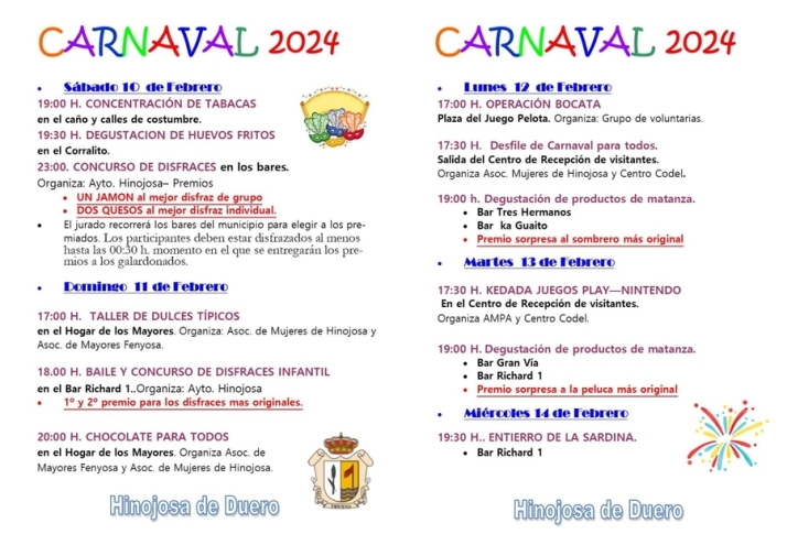 En Hinojosa de Duero tienen todo dispuesto para celebrar un Carnaval de lo m&aacute;s intenso | Imagen 1