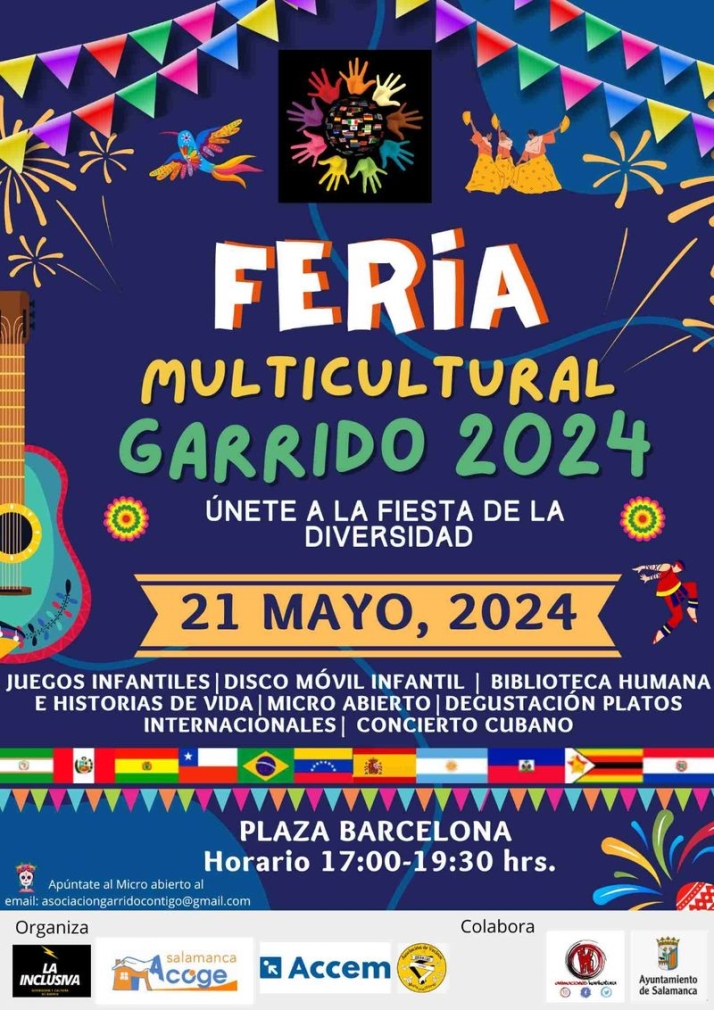 Disco m&oacute;vil infantil comidas del mundo y m&uacute;sica cubana en la Feria Multicultural de la plaza Barcelona | Imagen 1