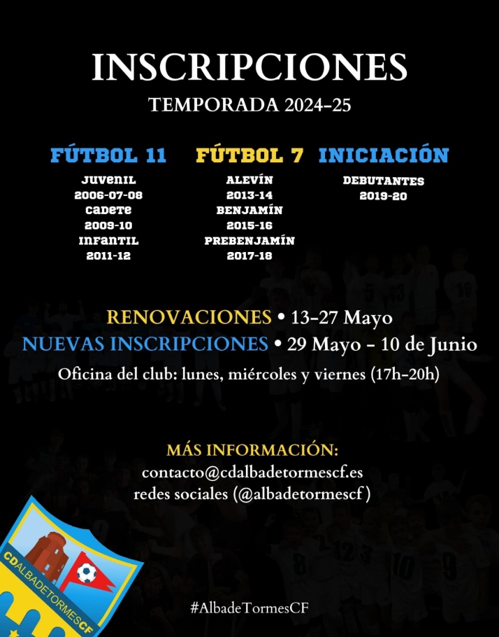 Abiertas las inscripciones para formar parte del Alba de Tormes CF la pr&oacute;xima temporada | Imagen 1