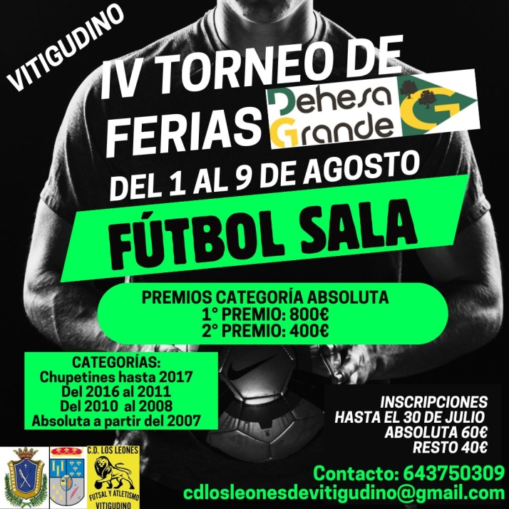 El CD Los Leones prepara el IV Torneo de Ferias &lsquo;Dehesa Grande&rsquo; de f&uacute;tbol sala | Imagen 1