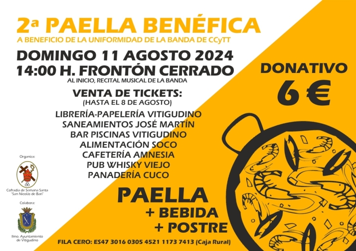 La Cofrad&iacute;a San Nicol&aacute;s organiza una nueva paella a beneficio de la Banda de Cornetas y Tambores | Imagen 1