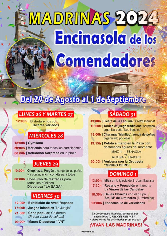 En Encinasola de los Comendadores tienen todo a punto para celebrar sus fiestas de las Madrinas | Imagen 1