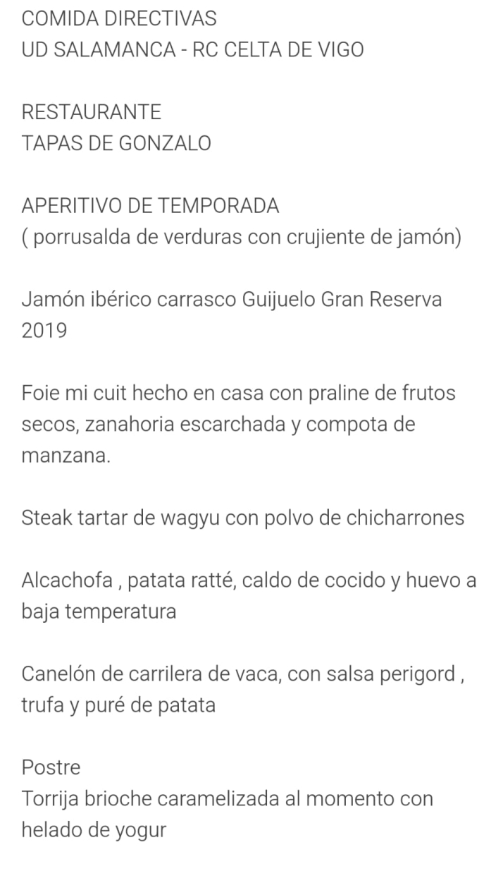 Lovato, Due&ntilde;as, Carlos Mart&iacute;n, Nandi y Marco Garc&eacute;s, las caras conocidas de la comida de directivas del Salamanca UDS y el Celta | Imagen 1