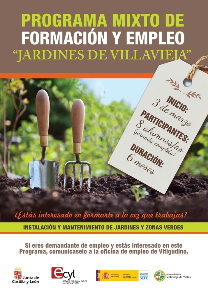 Villavieja ofrece ocho plazas remuneradas en un taller de jardiner&iacute;a | Imagen 1