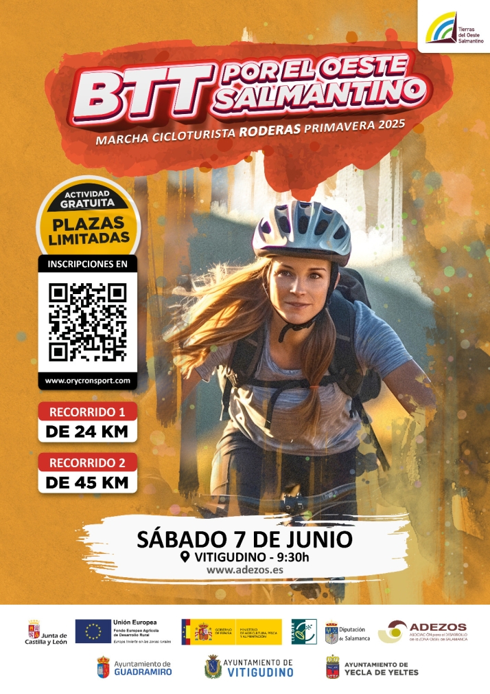 Adezos invita a pedalear por el oeste salmantino con la marcha BTT ‘Roderas Primavera 2025’ | Imagen 1