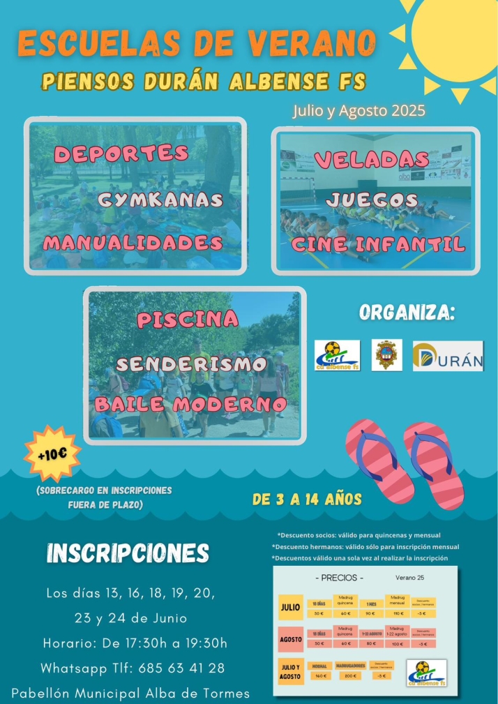 Últimos días para inscribirse en las Escuelas de Verano y reservar plaza en las Escuelas Deportivas del Piensos Durán Albense FS | Imagen 1