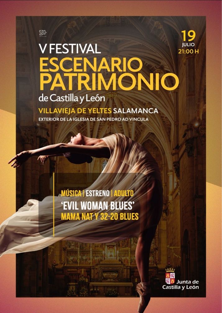Villavieja de Yeltes acoge este s&aacute;bado el Festival Escenario Patrimonio con el espect&aacute;culo 'Evil woman blues' | Imagen 1