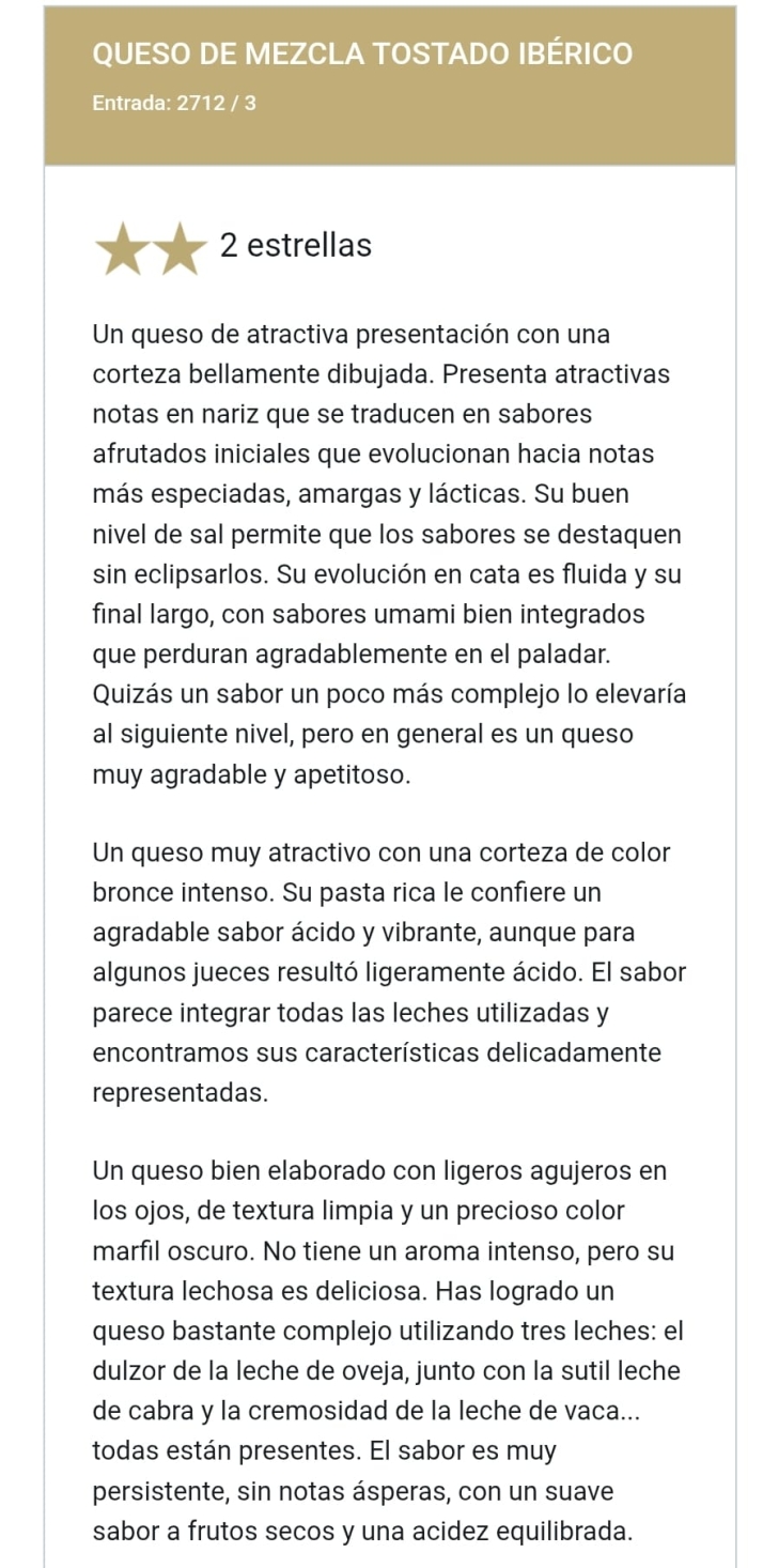 Quesos García Filloy logra dos estrellas en los Great Taste Awards por su mezcla tostado ibérico | Imagen 1