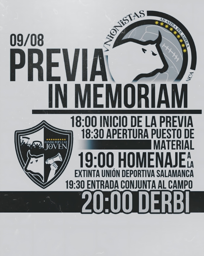 La afición de Unionistas hará un homenaje a la UDS en la previa del derbi con el Salamanca UDS | Imagen 1
