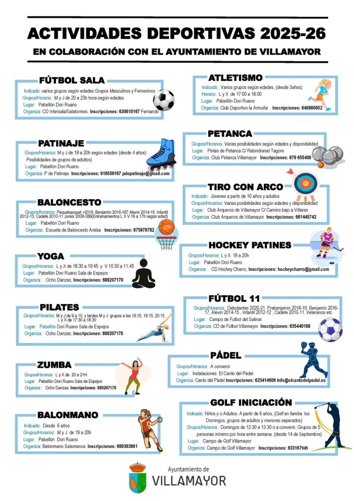 Villamayor impulsa la convivencia municipal, a través de la cultura y el deporte, con su programa de actividades | Imagen 1