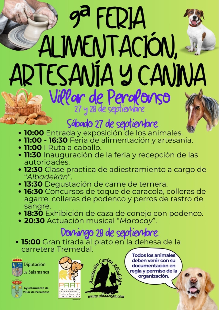 Caballos, perros y gastronom&iacute;a: todo listo para la IX Feria de Villar de Peralonso | Imagen 1