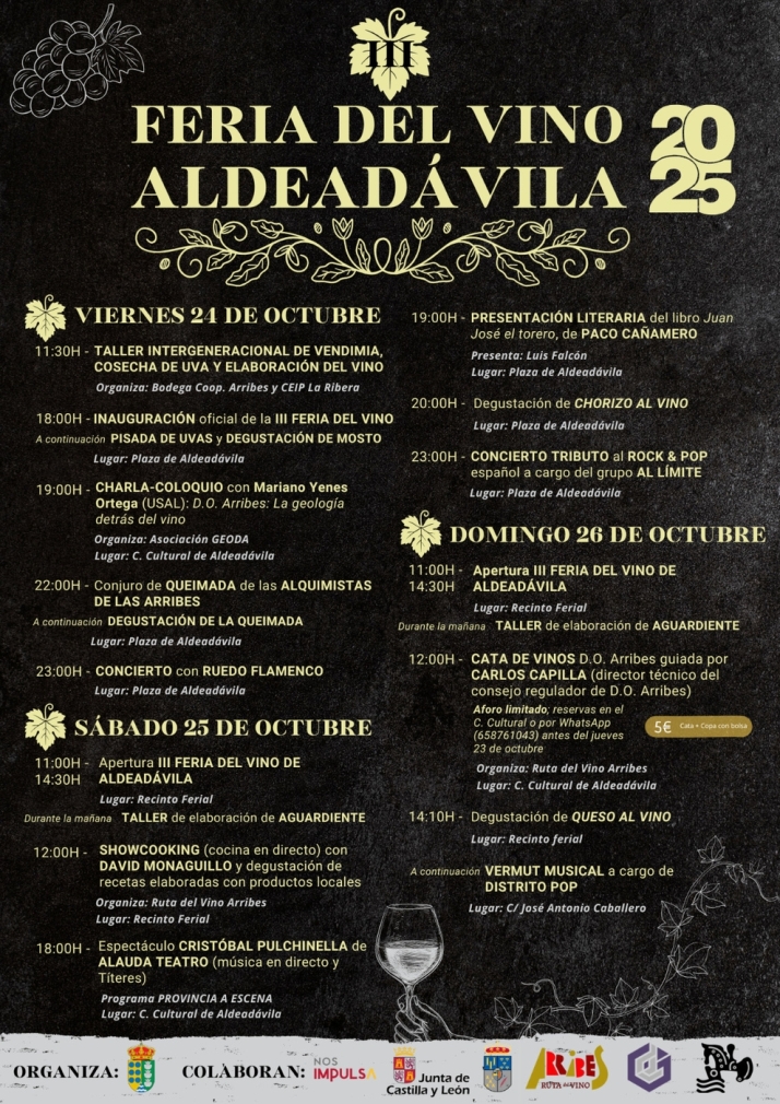 Vino, cultura y gastronomía marcan la III Feria de Aldeadávila este fin de semana | Imagen 1