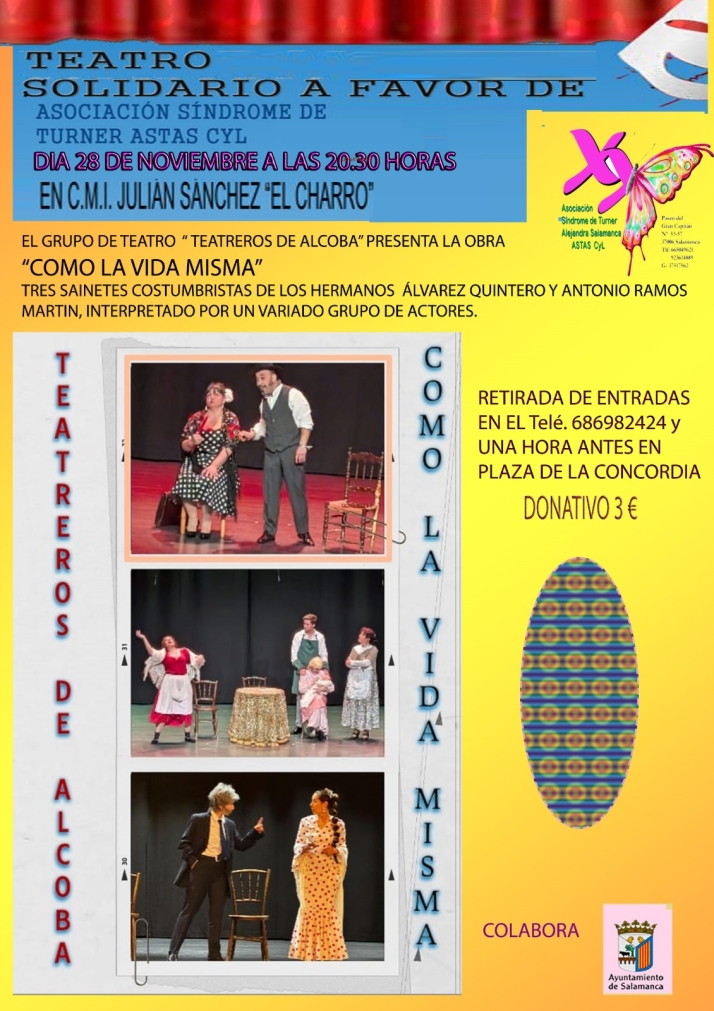 El grupo 'Teatreros de Alcoba' representa tres sainetes a beneficio del Síndrome de Turner | Imagen 1
