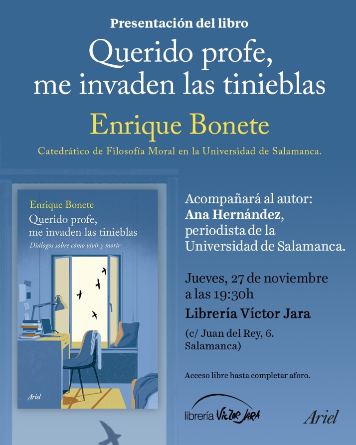 Enrique Bonete: &quot;La filosof&iacute;a nos da luz y nos ense&ntilde;a qu&eacute; actitud moral tomar ante nuestro final&quot; | Imagen 2