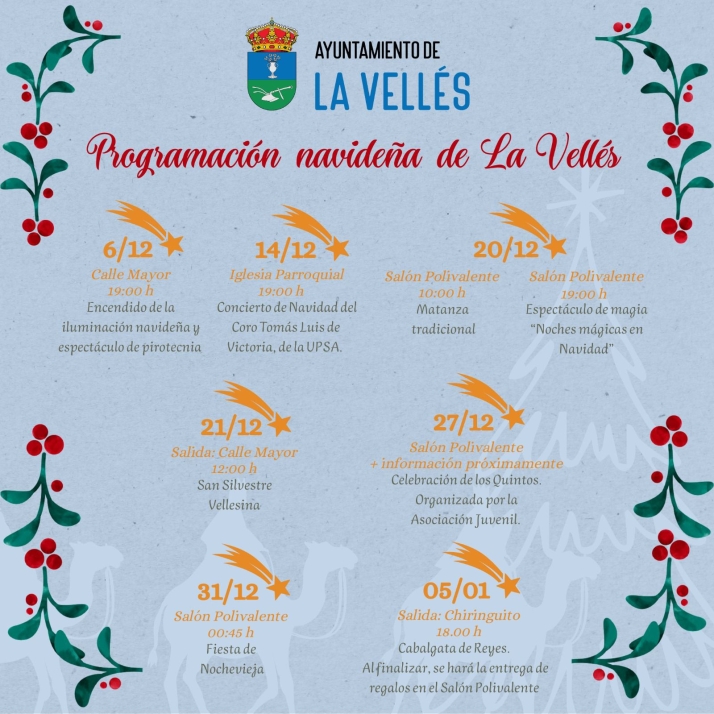 La Vellés presenta su completo programa de Navidad | Imagen 1