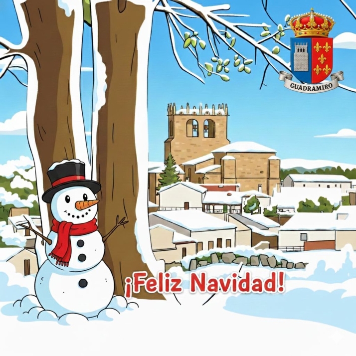 Pap&aacute; Noel visita a los ni&ntilde;os de Guadramiro en una tarde llena de ilusi&oacute;n previa a la Nochebuena | Imagen 1