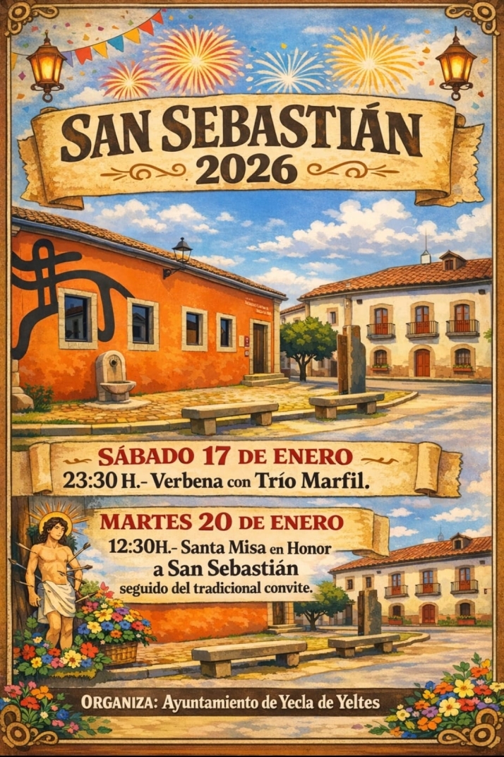 Yecla de Yeltes se prepara para celebrar a San Sebasti&aacute;n con misa, convite, verbena y actuaci&oacute;n de El Mariquelo | Imagen 1