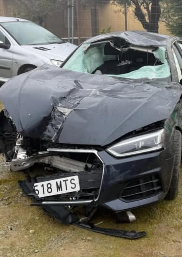 Jes&uacute;s de la Calzada, ileso tras sufrir un grave accidente de tr&aacute;fico: "Si no llega a ser por el coche que llevaba, seguramente habr&iacute;a tenido otro final" | Imagen 1