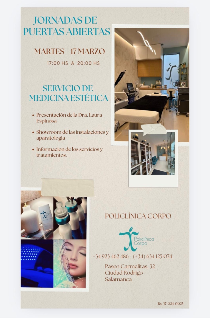 Puertas abiertas en Policl&iacute;nica Corpo para descubrir lo &uacute;ltimo en Medicina Est&eacute;tica | Imagen 1