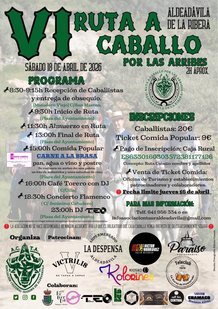 Aldeadávila prepara su VI Ruta a Caballo por las Arribes más agrestes, con gastronomía y música en directo | Imagen 1