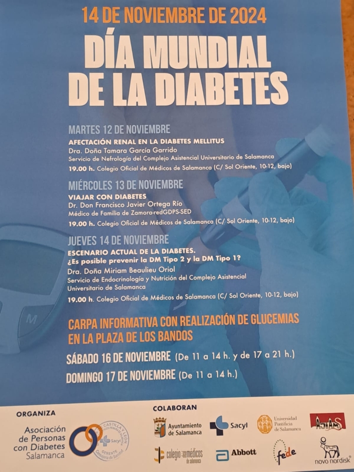 Los actos previstos en Salamanca por el D&iacute;a Mundial de la Diabetes | Imagen 1