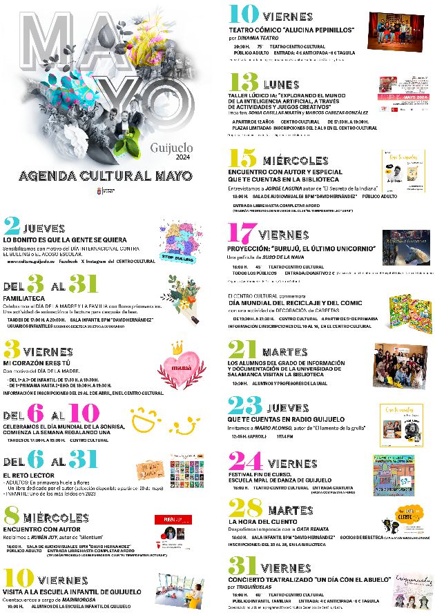 Interesantes propuestas en la agenda cultural de mayo en Guijuelo | Imagen 1