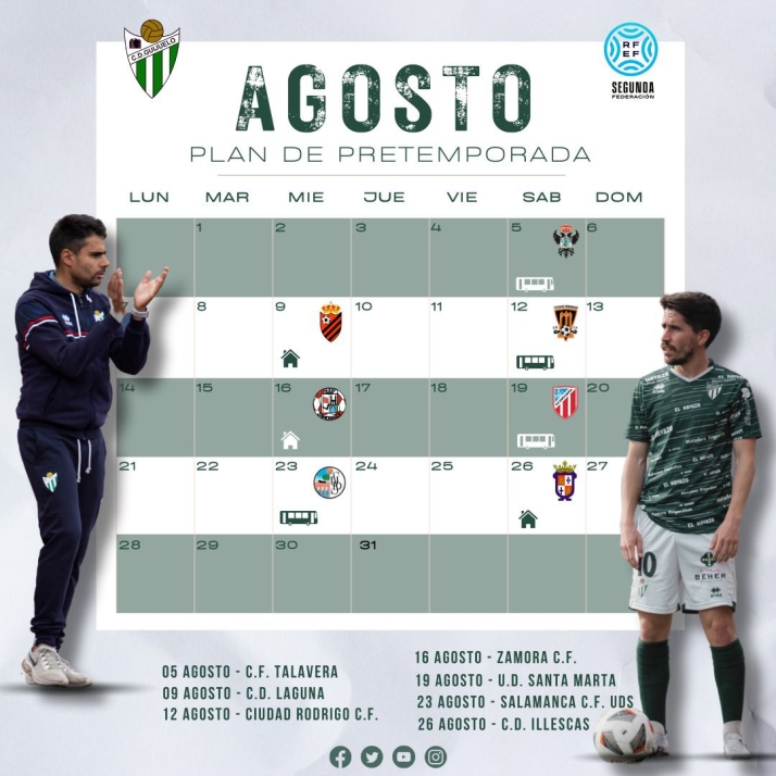 El calendario de liga del Guijuelo y sus partidos de pretemporada | Imagen 1