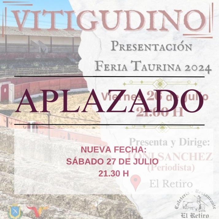 Aplazada al s&aacute;bado la presentaci&oacute;n de la corrida de toros de Vitigudino del 16 de agosto | Imagen 1