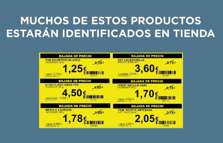 Esta es la etiqueta que indica el descuento de Mercadona en m&aacute;s de 500 productos | Imagen 1