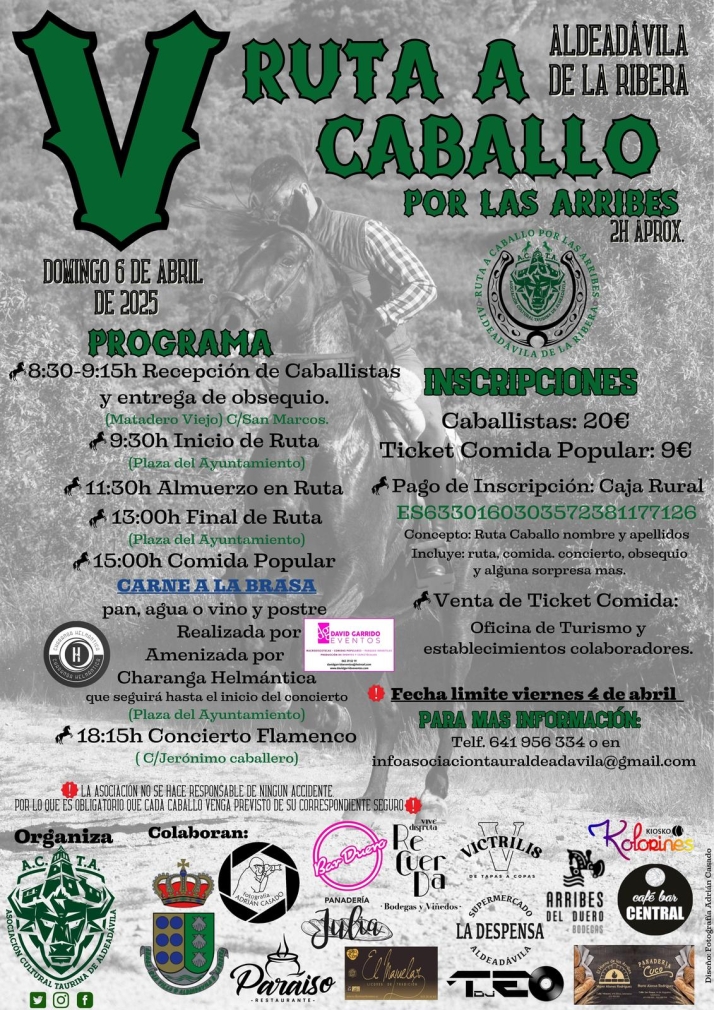 La V Ruta a Caballo por las Arribes de Aldead&aacute;vila suma nuevas sorpresas para los participantes | Imagen 1