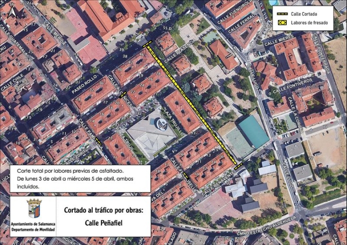 Importantes cortes de tr&aacute;fico este lunes en Salamanca | Imagen 4