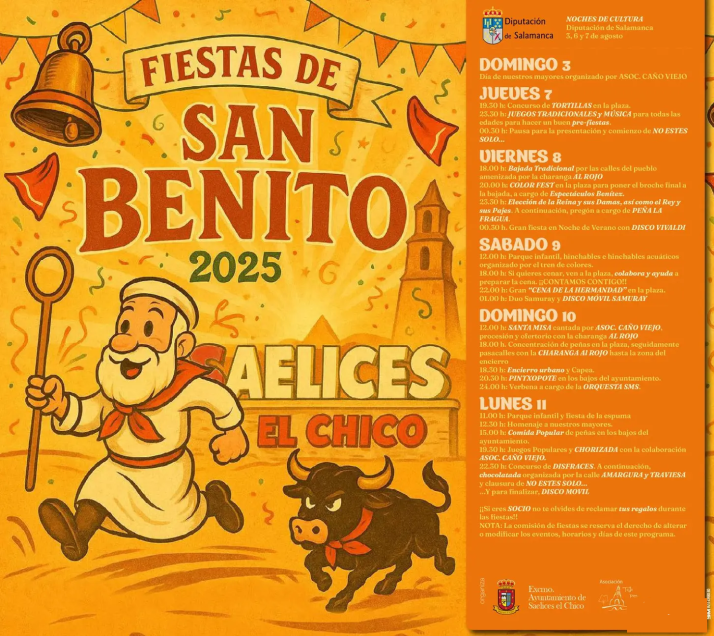 Encierro urbano, verbenas y un 'Color Fest': todo listo en Saelices el Chico para sus fiestas patronales | Imagen 1