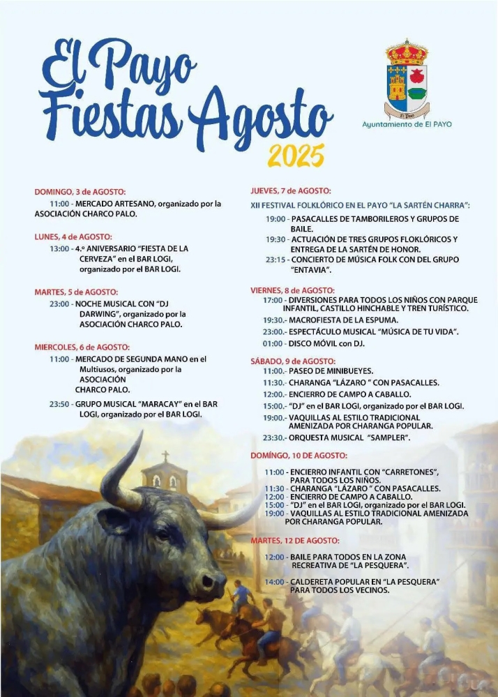 Ba&ntilde;o de tradici&oacute;n en El Payo con el XII Festival Folkl&oacute;rico &ldquo;La Sart&eacute;n Charra&rdquo; | Imagen 1