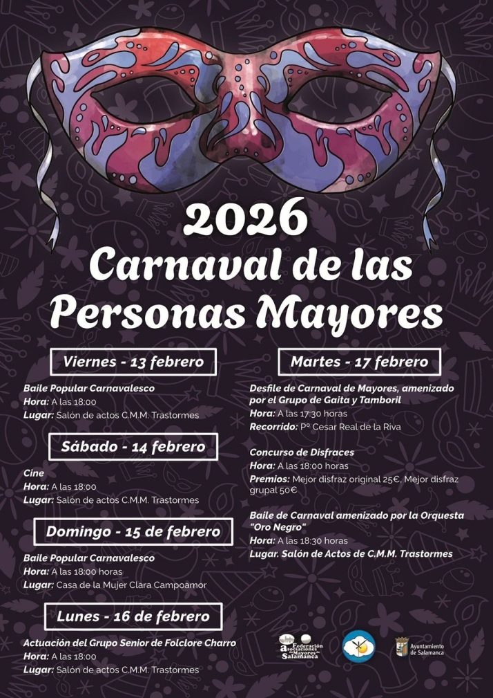 Salamanca celebra el Carnaval de los Mayores con cinco d&iacute;as de bailes y actividades | Imagen 1