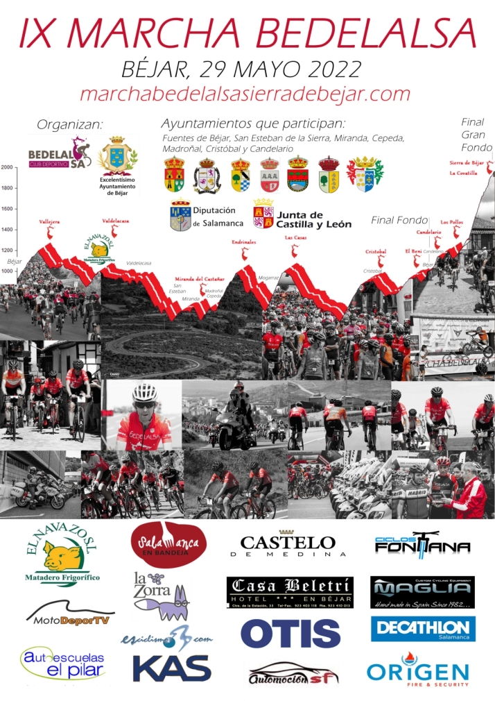 La IX Marcha Bedelalsa reunir&aacute; en B&eacute;jar a 700 amantes del ciclismo | Imagen 1