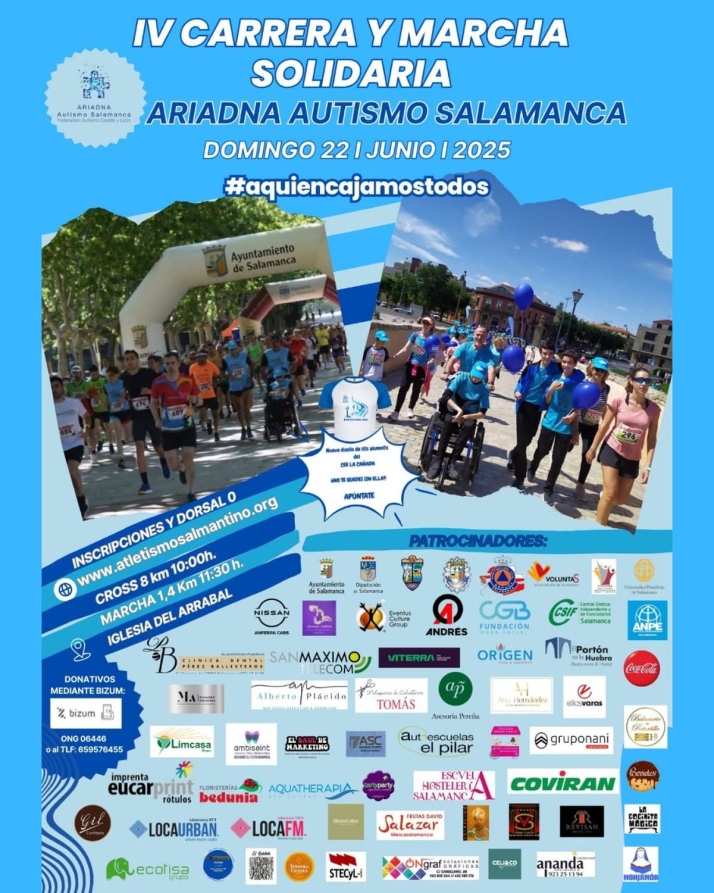 Salamanca se moviliza por el autismo con la IV Carrera y Marcha Solidaria Ariadna | Imagen 1