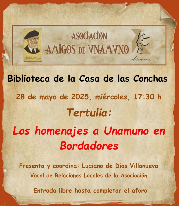 Tertulia sobre 'Los homenajes a Unamuno en Bordadores' en la Casa de la Conchas | Imagen 1