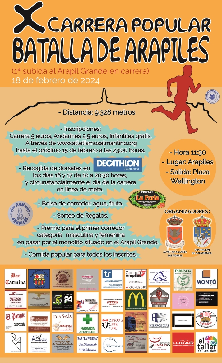 La X Carrera Popular Batalla de Arapiles se celebrar&aacute; este domingo 18 de febrero | Imagen 1