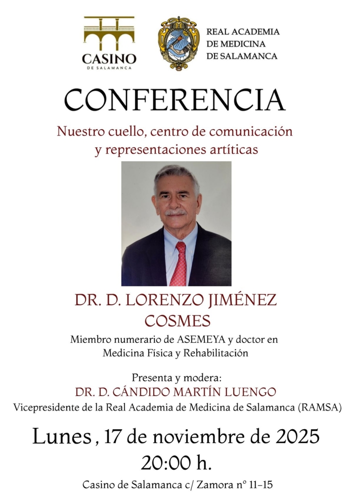 El cuello, a debate en el Casino de Salamanca: una visi&oacute;n entre la ciencia y el arte | Imagen 1