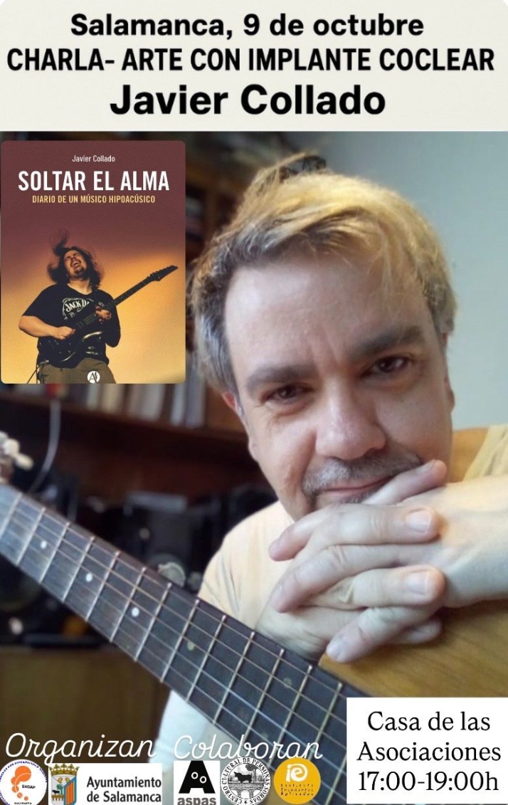 El músico y escritor argentino con implante coclear Javier Collado compartirá su historia de superación en Salamanca | Imagen 1