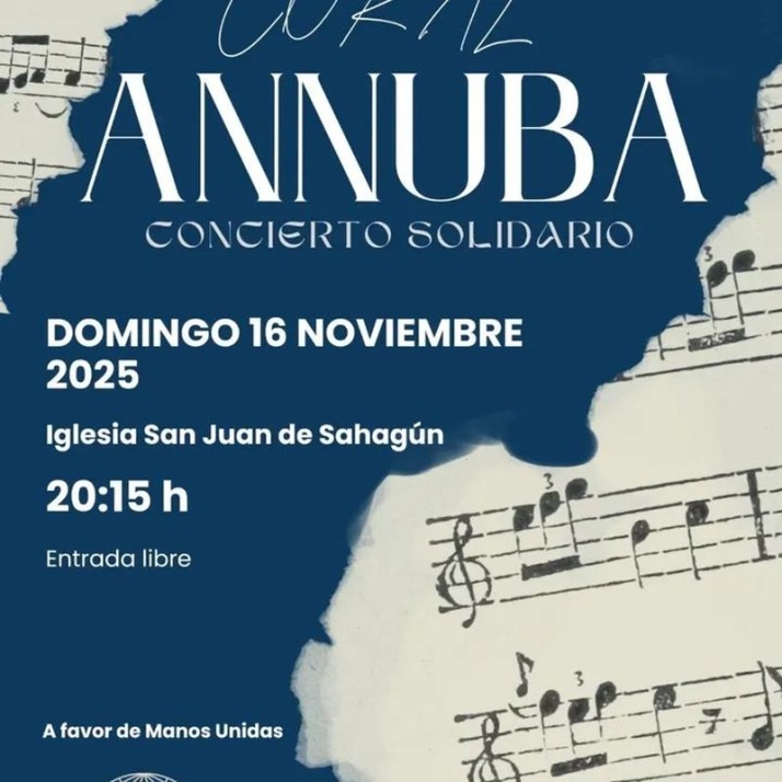 La Coral Annuba ofrece un concierto solidario en la iglesia de San Juan de Sahagún | Imagen 1