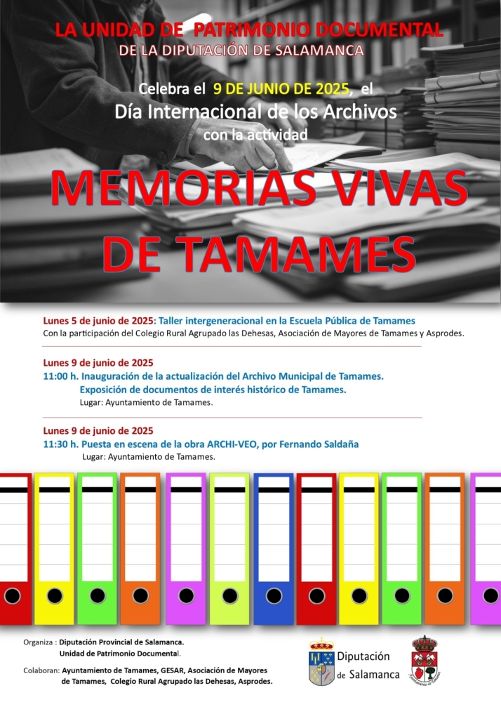 Tamames une a tres generaciones para custodiar su memoria viva en el Día Internacional de los Archivos | Imagen 1