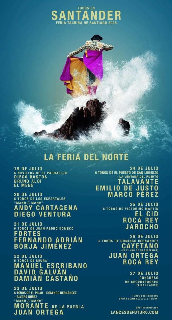 Casta&ntilde;o frente a Miura y Marco P&eacute;rez con las figuras en Santander | Imagen 1