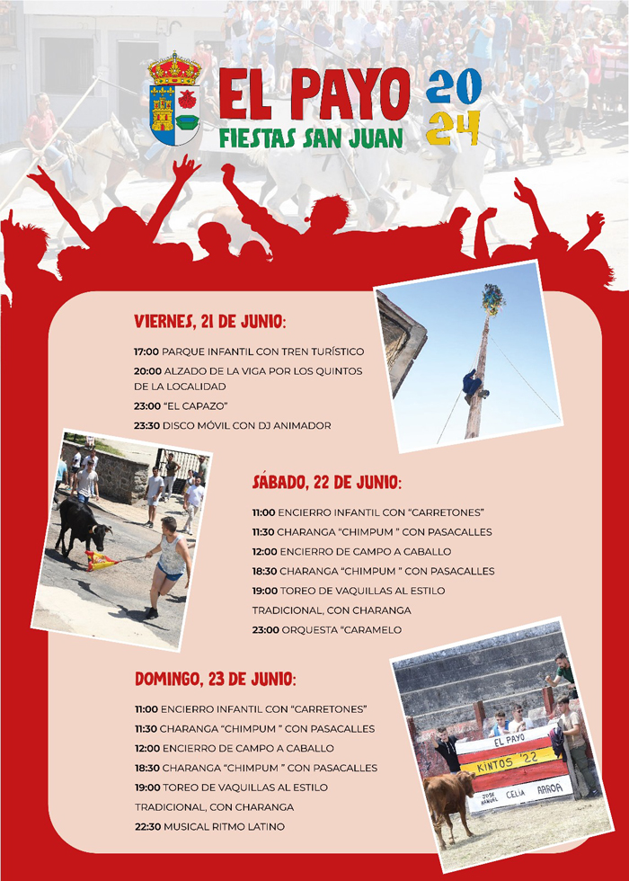 Programa fiestas San Juan 24 El Payo | Imagen 1