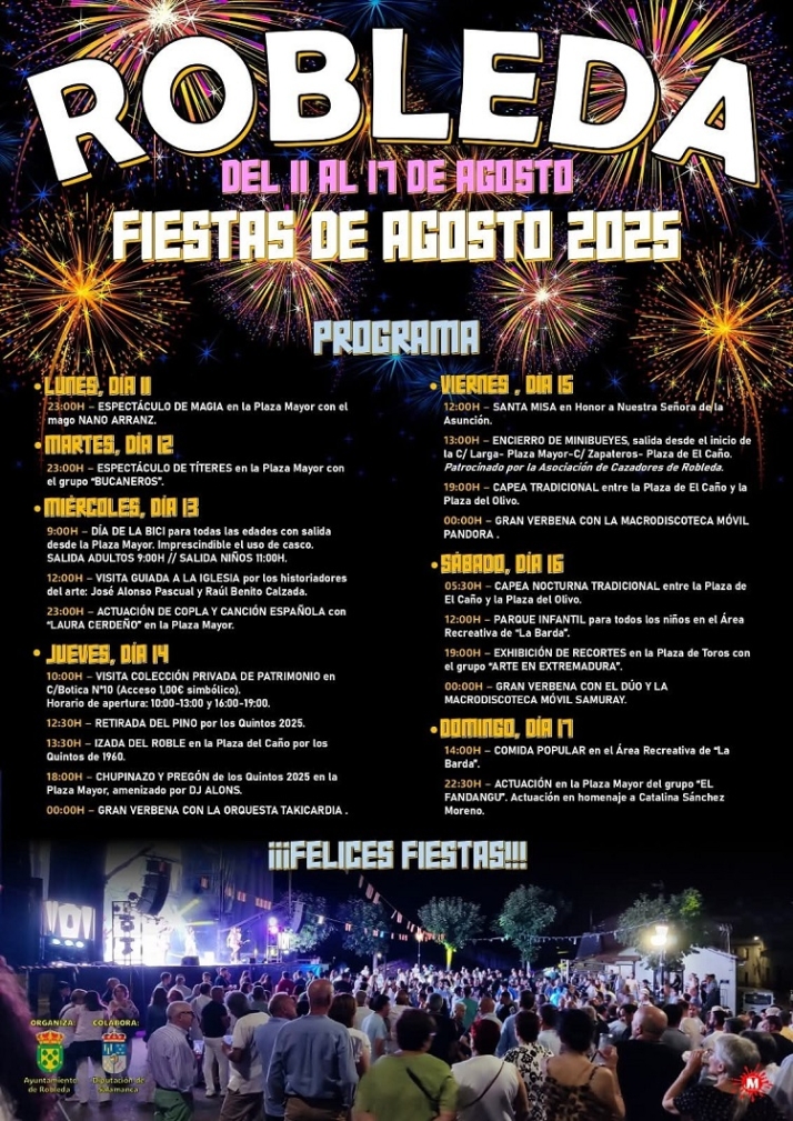 La izada del roble por los quintos del 60 de Robleda sustituye al pino de San Juan de la quinta de 2025 | Imagen 1