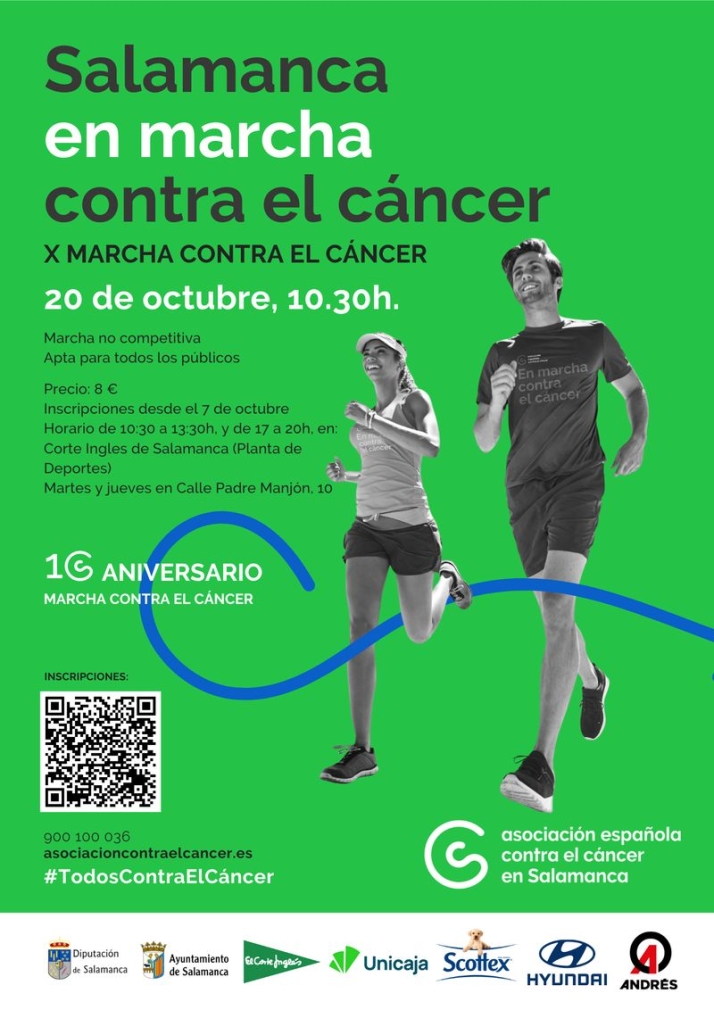 Ya puedes apuntarte a la X Marcha contra el C&aacute;ncer que se celebrar&aacute; en Salamanca | Imagen 1