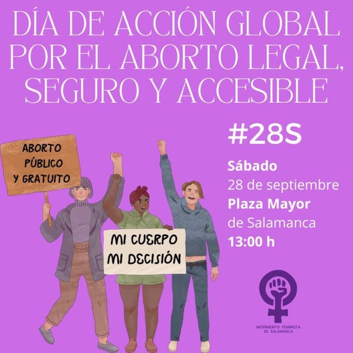 Concentraci&oacute;n por el derecho al aborto, este s&aacute;bado en la Plaza Mayor de Salamanca | Imagen 1