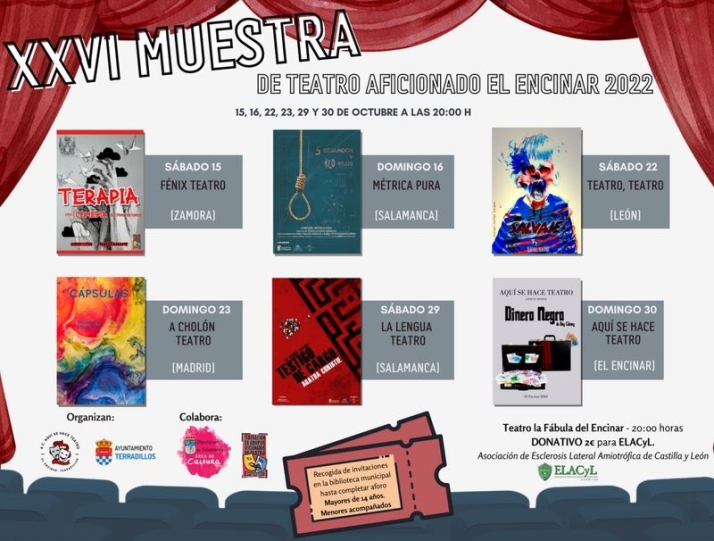 La XXVI Muestra de Teatro Aficionado de El Encinar incluir&aacute; seis espect&aacute;culos | Imagen 1