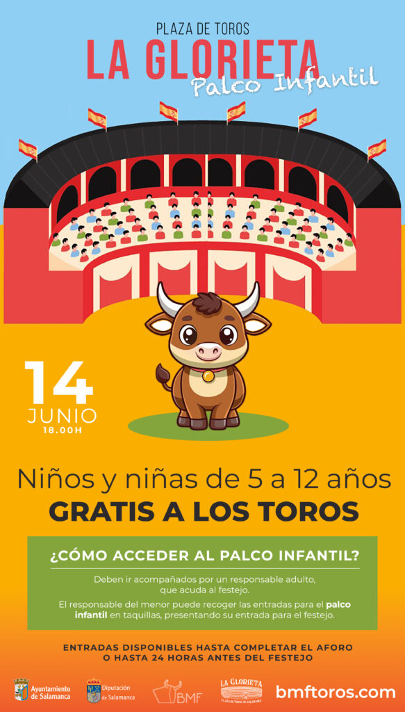 Niños gratis en los toros de Salamanca el 14 de junio: vuelve el Palco Infantil de La Glorieta | Imagen 1